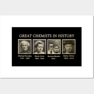 Great Chemists In History vintage Posters and Art